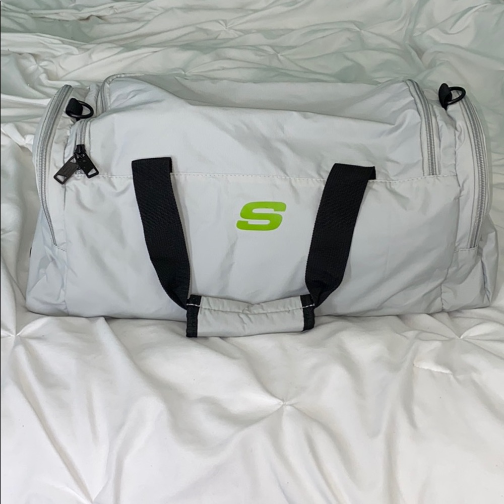 Skechers Gray Gym Bag